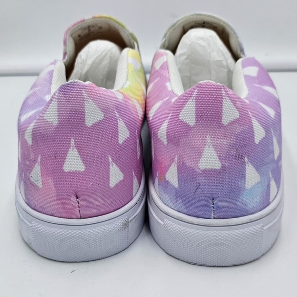 Women's Multicolor Tie-Dye Slip-On Sneakers From Altitude Accessories Size 12 - Picture 5 of 8